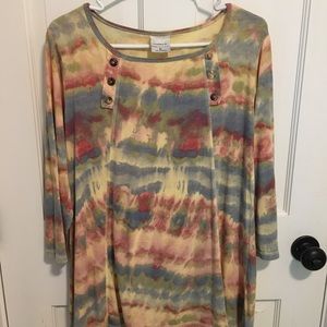Color Me Cotton multi colored top